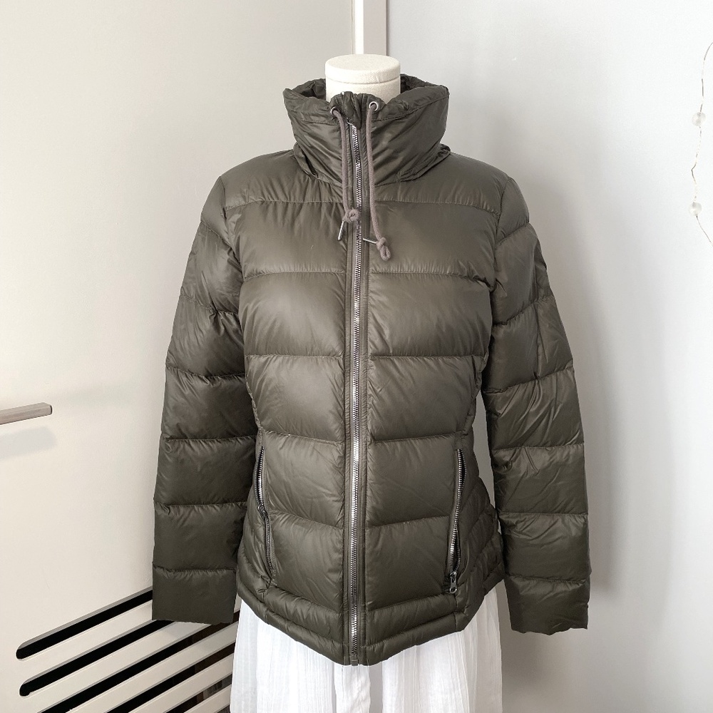 Fall Puffer Jacket | Green Zip - Picture 1 of 6